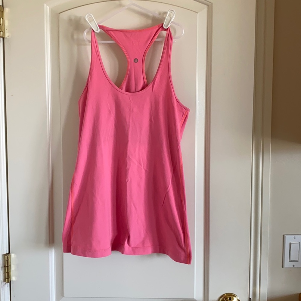 GUC pink Lululemon tank size 10